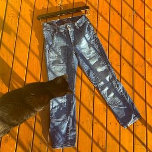 T.H. jeans with unique denim panels